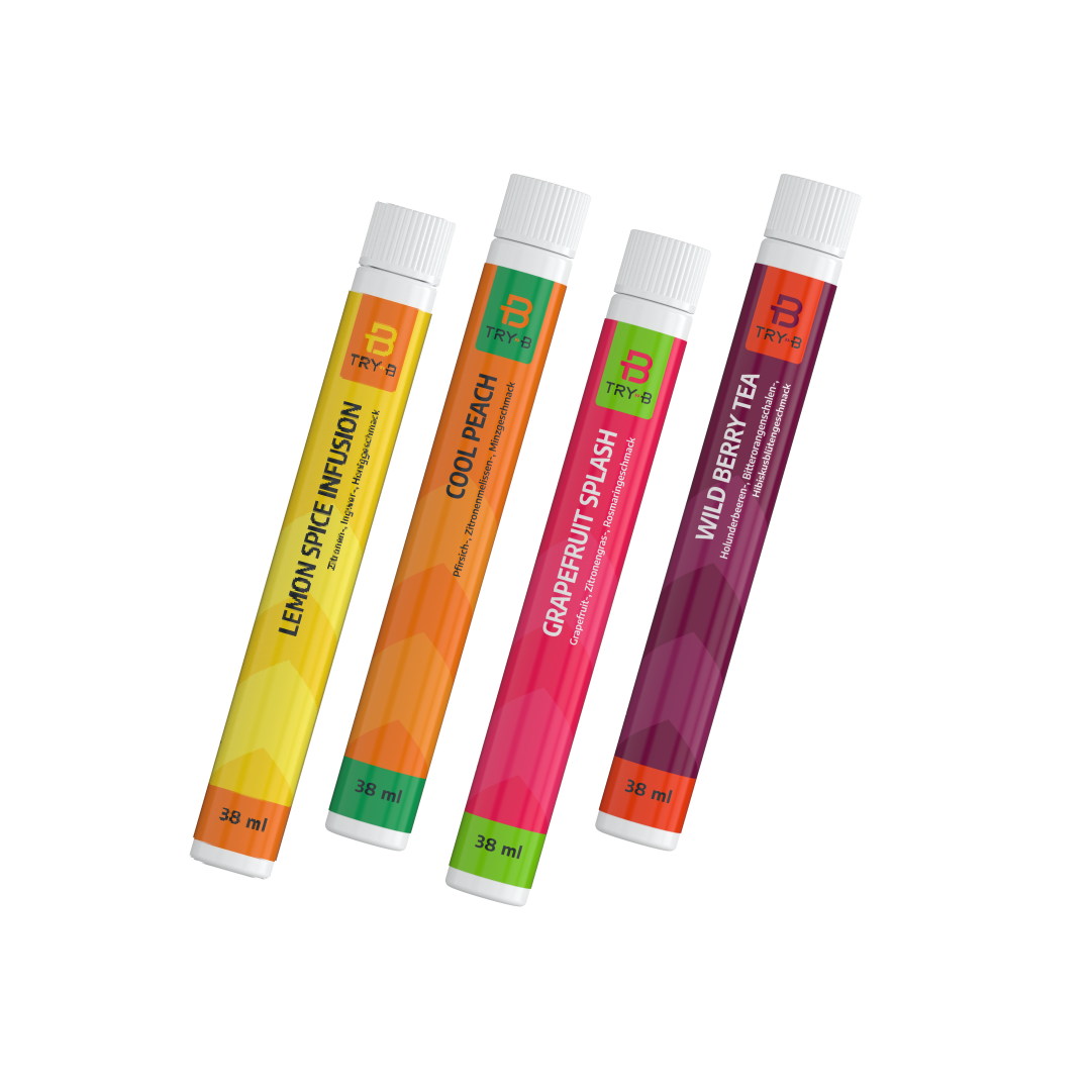 TRY-B Getränkekonzentrat – strukturiert durch den Alltag