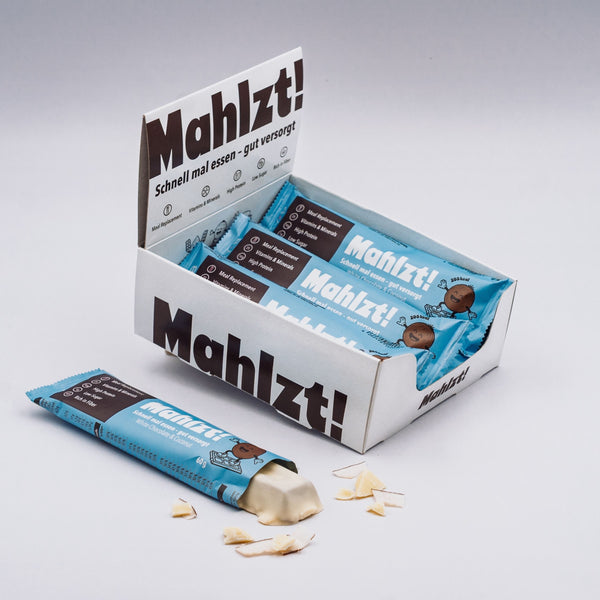 TRY-B Mahlzt! Riegel – White Chocolate & Coconut (6er Box)