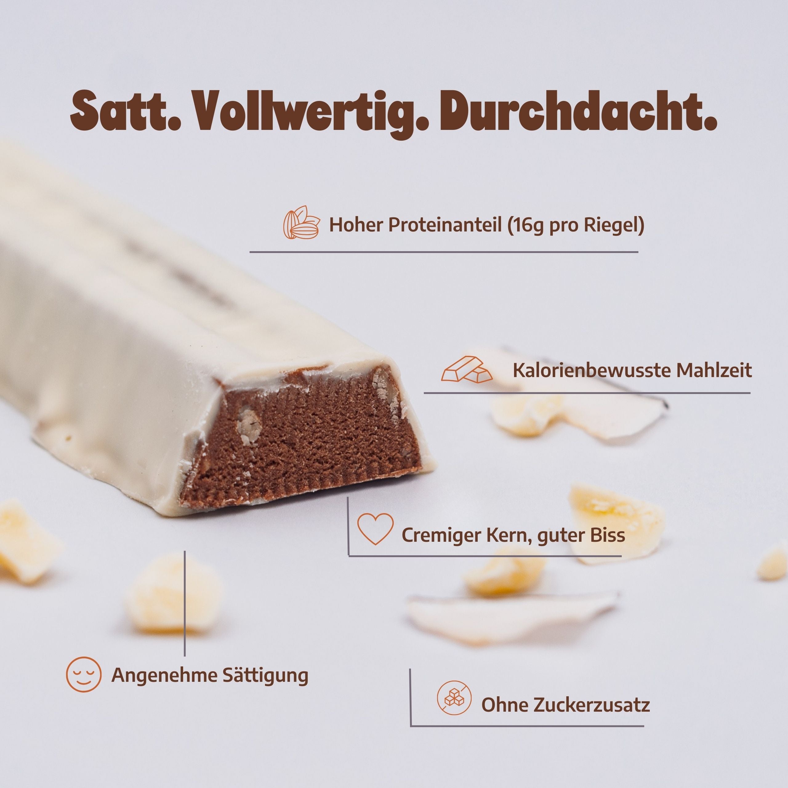TRY-B Mahlzt! Riegel – White Chocolate & Coconut (6er Box)