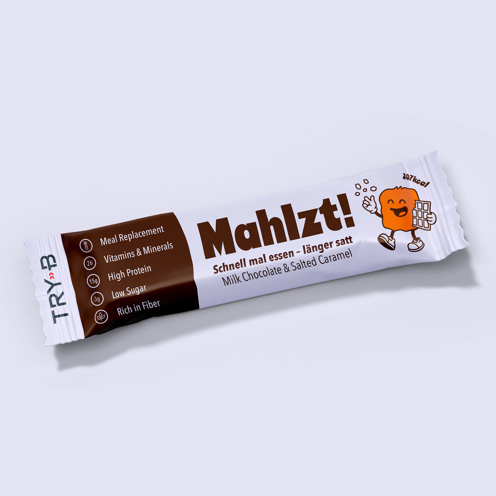 TRY-B Mahlzt! Milk Chocolate Salted Caramel Mahlzeitenersatz-Riegel