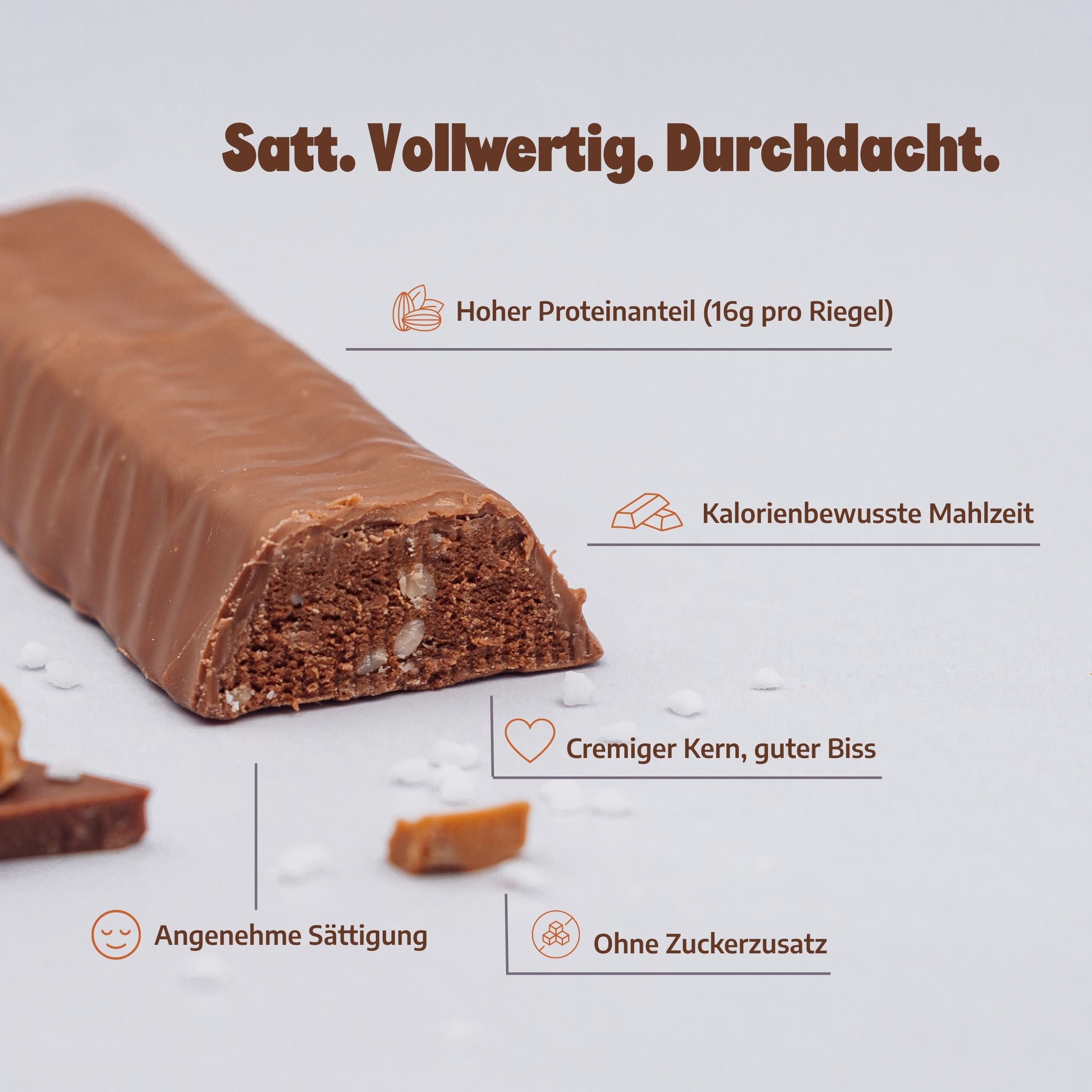 Mahlzt! Riegel- Milk Chocolate Salted Caramel