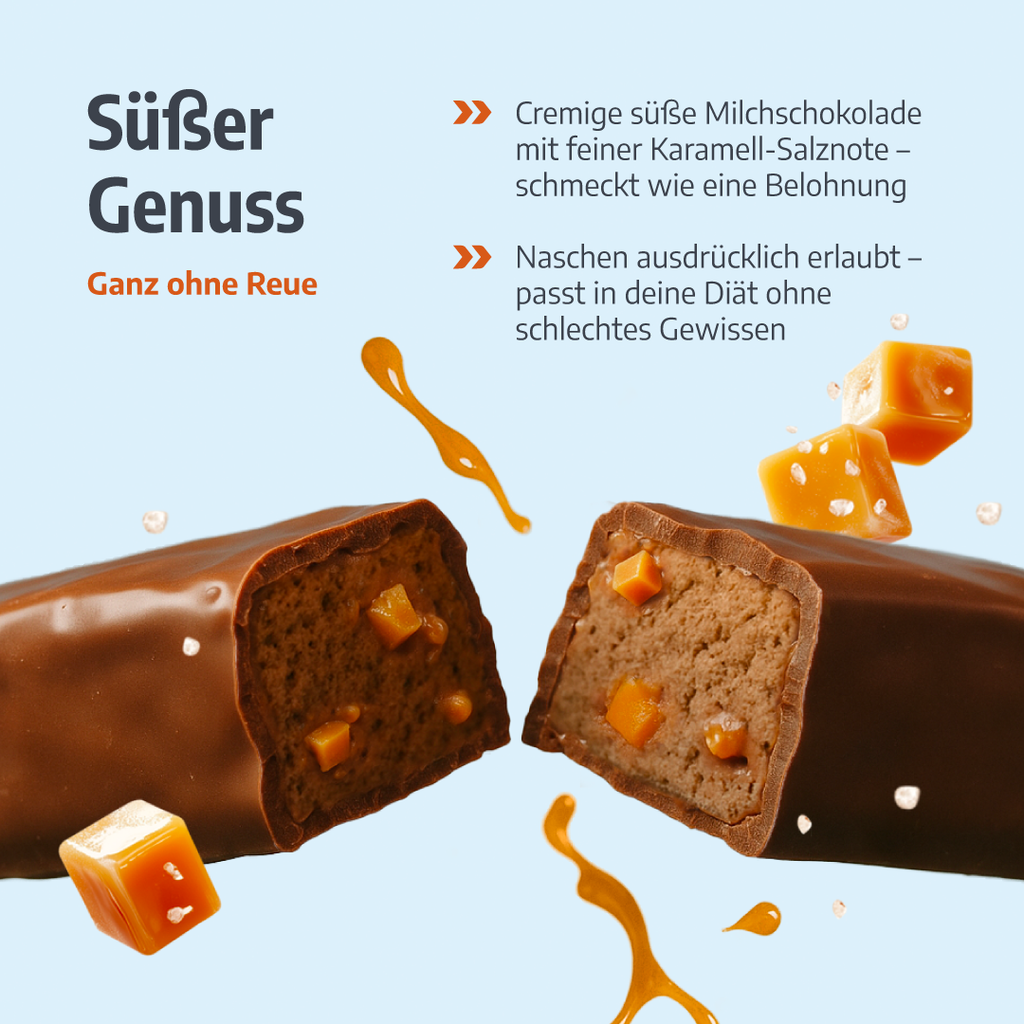 TRY-B Mahlzt! Milk Chocolate Salted Caramel Mahlzeitenersatz-Riegel