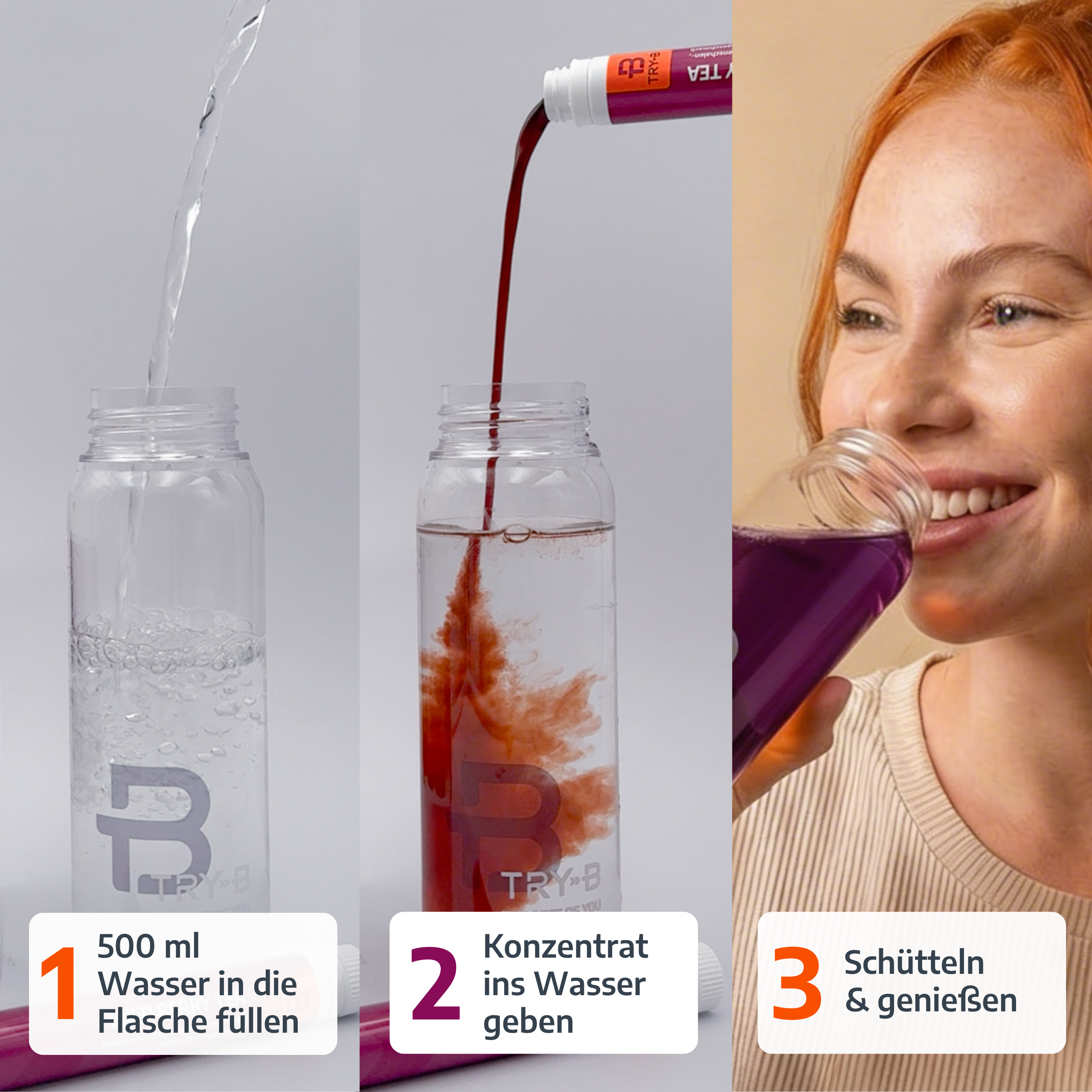 TRY-B Vorteilspaket – 3 Wochen Getränkekonzentrat