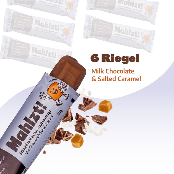 Mahlzt! Riegel – Milk Chocolate & Salted Caramel (6 Stück)