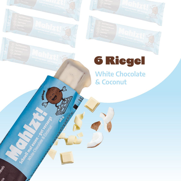 Mahlzt! Riegel – White Chocolate & Coconut (6 Stück)