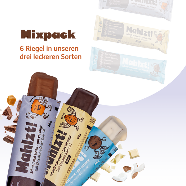 TRY-B Mahlzt! Riegel – Mix Pack (6 Stück)