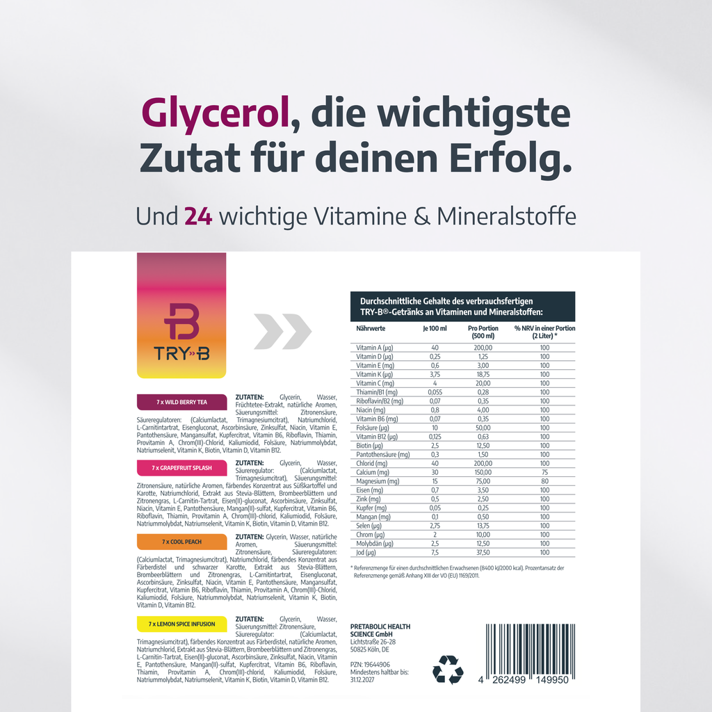 TRY-B Starterpaket – 1 Woche strukturierter Start