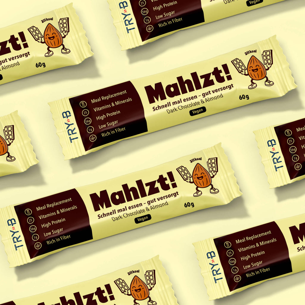 TRY-B Mahlzt! Dark Chocolate & Almond Mahlzeitenersatz-Riegel