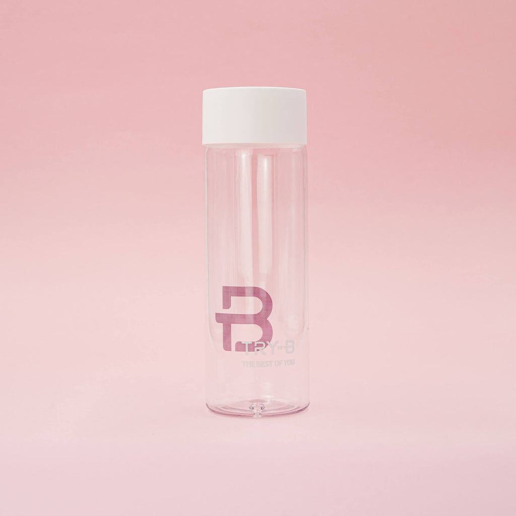 TRY-B Kunststoffflasche mit weißem Deckel (500 ml)